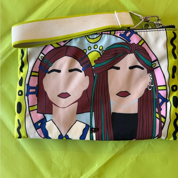 Wristlet double zipper bag - Picture 3 of 5